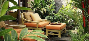 25 Ide Desain Taman Tropis Depan Rumah yang Unik